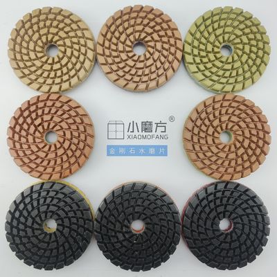 100 mm Diamantwasserharz Polsterpad für Granit und Marmor Xiaomofang Vollzahlung