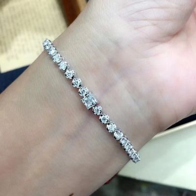 Runde Form Prinzessin Schnitt Diamant Armband Dekoration Muss mit US-Währung haben