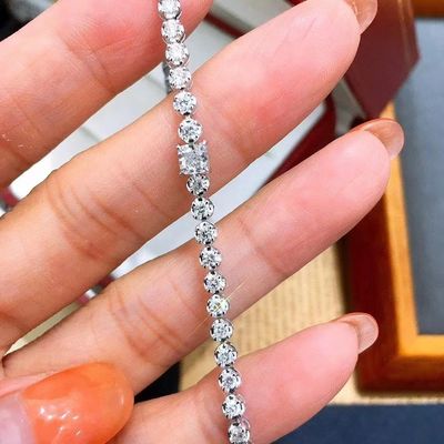Runde Form Prinzessin Schnitt Diamant Armband Dekoration Muss mit US-Währung haben
