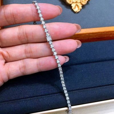 Runde Form Prinzessin Schnitt Diamant Armband Dekoration Muss mit US-Währung haben