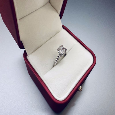 18K Lab Diamanten Ring und Gold Hochzeitsring Setting1894 Vier-Phong-Klassiker Diamantring