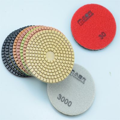 Steinmarmor Granit 7-Schritte Diamant Polierpads 50-3000 Grit Dauerhafte und Cup Design